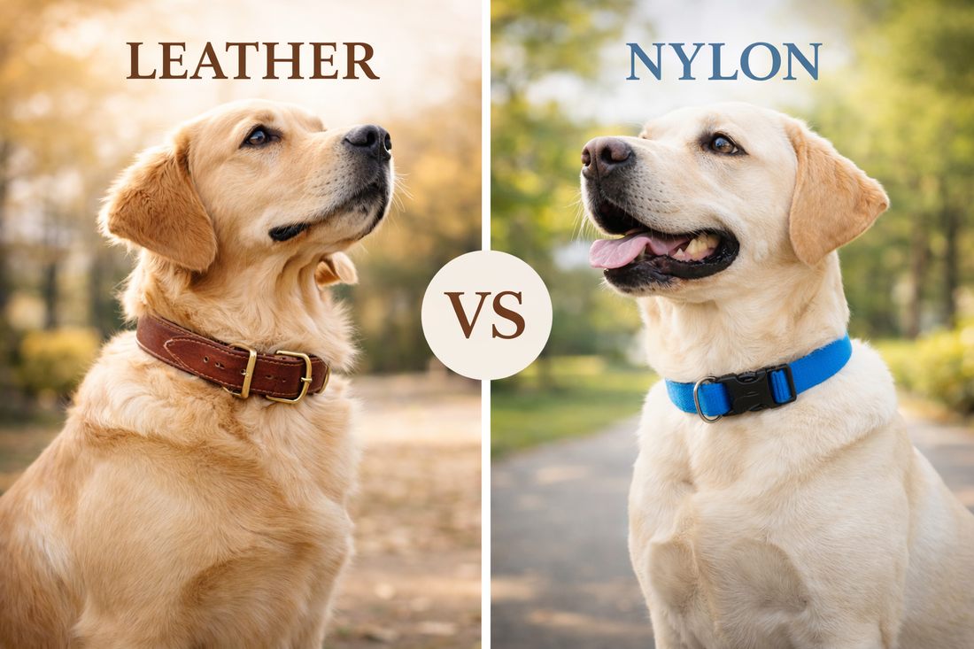 Leather vs Nylon Dog Collars: Which Is Better for Your Dog?