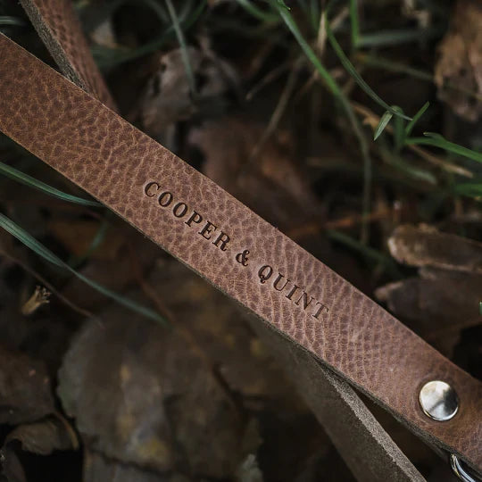 The Switch 3-in-1 Multi-Functional Leather Leash – Stone Grey / Clay