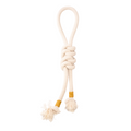 Snake Knot Natural Cotton Rope Toy | Handmade Non-Toxic Puppy Teething Toy