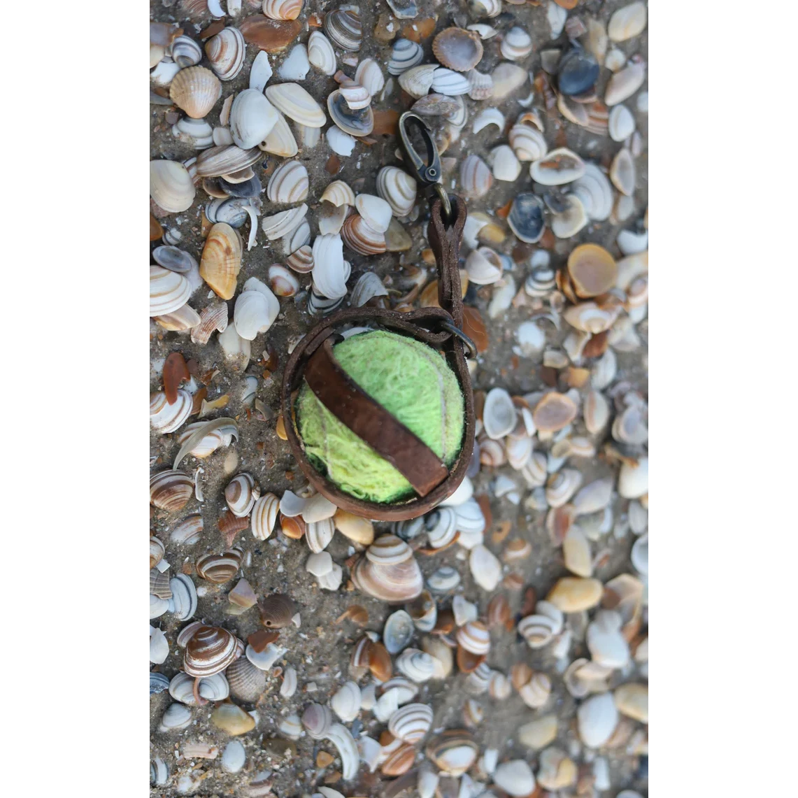 Premium Leather Hands-Free Tennis Ball Holder – Forest Green