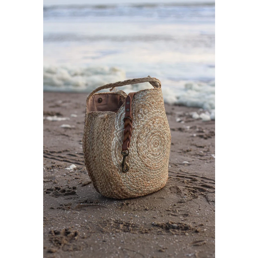 Twisted Switch Adjustable Leather Dog Belt | Camel (Cognac)