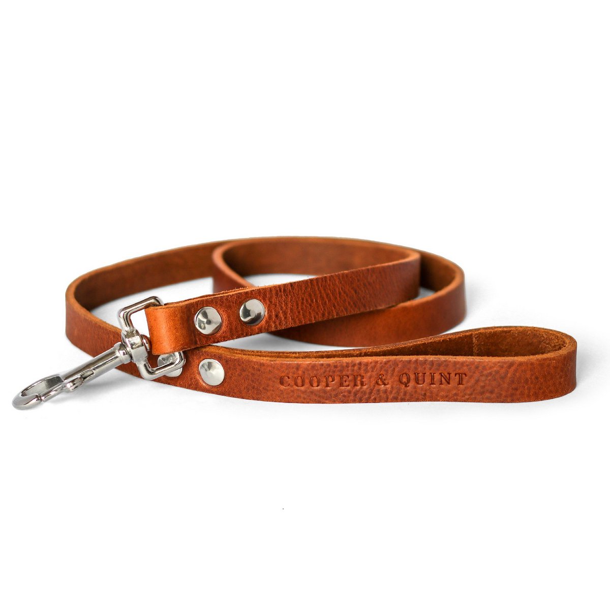 No Fuss Leather Dog Leash – Heritage Brown | Minimalist Italian Leather
