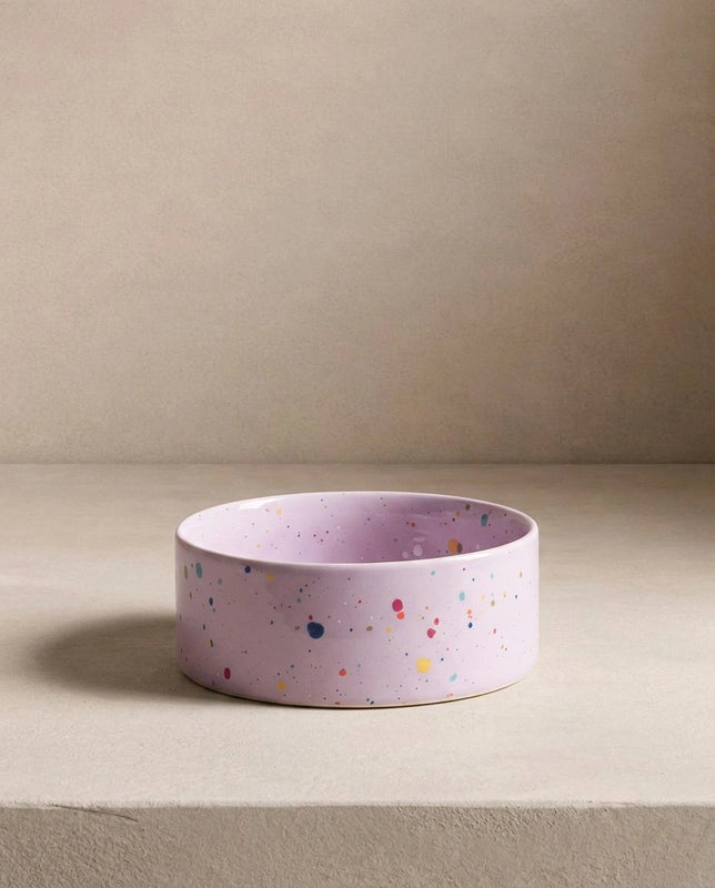 The Splatter Pet Bowl Set (Pack of 2) – Dreamy Lilac