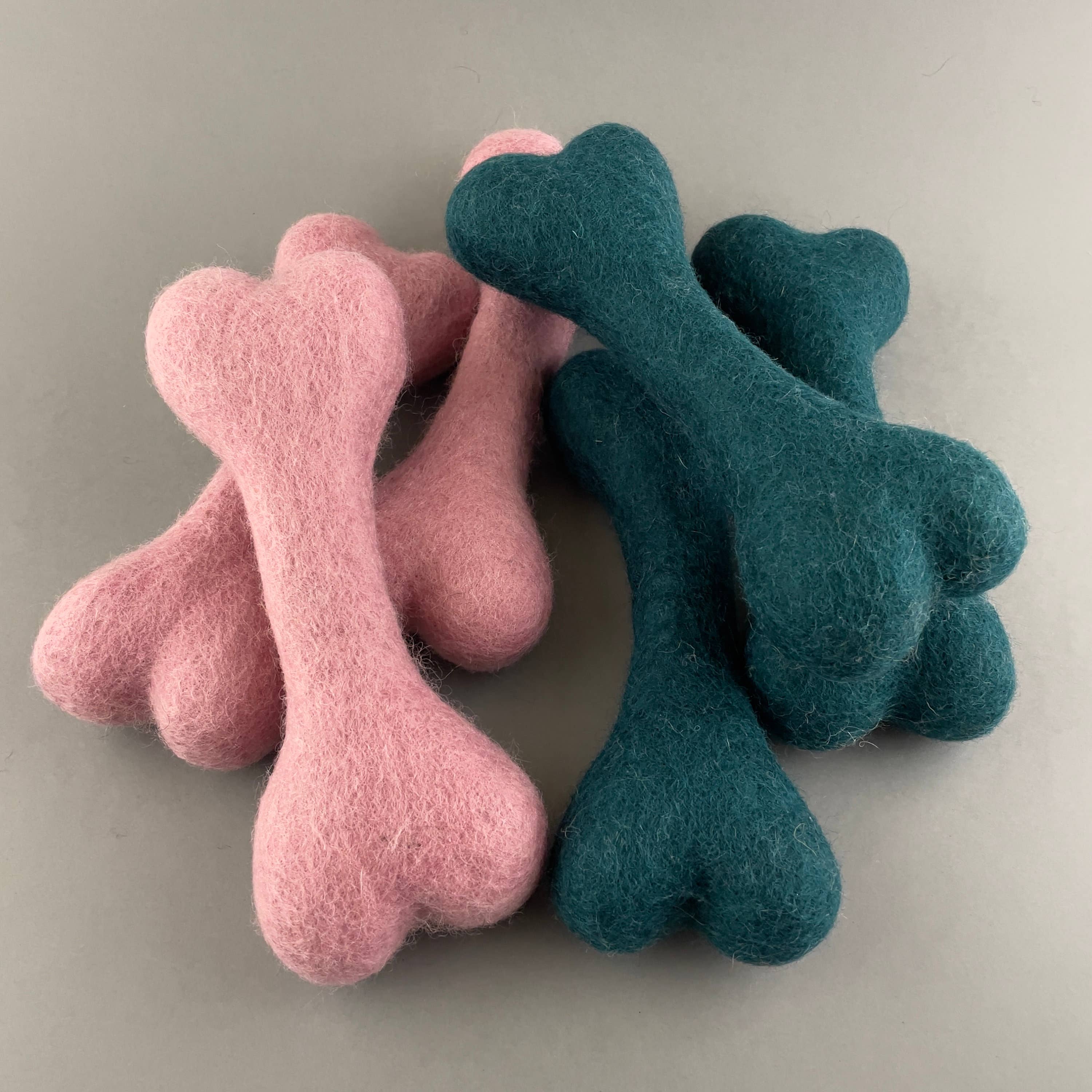 The Felted Wool Bone – The Vibrant Series (20cm)