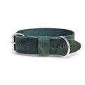 Bold Wide Italian Leather Dog Collar – Forest Green | 3cm & 4cm Width