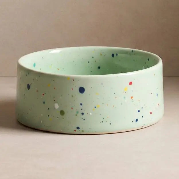 The Splatter Pet Bowl Set (Pack of 2) – Sage Green