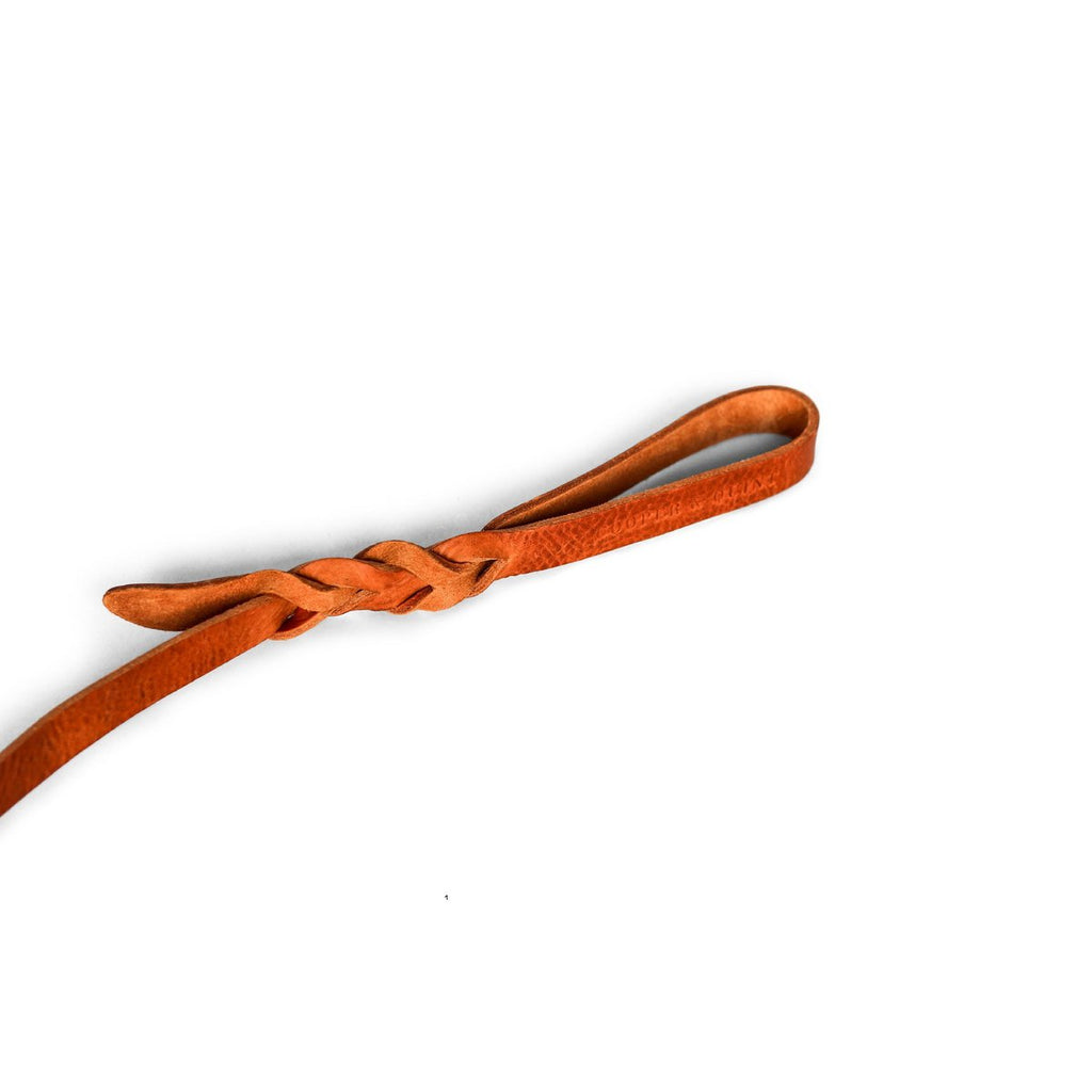 Twisted Braided Leather Dog Leash – Camel / Cognac | Handcrafted Luxury