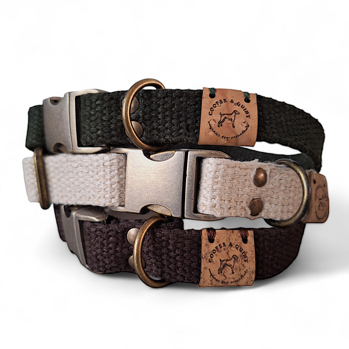 Simply Hemp Dog Collar – Chestnut Brown | 100% Vegan & Antibacterial