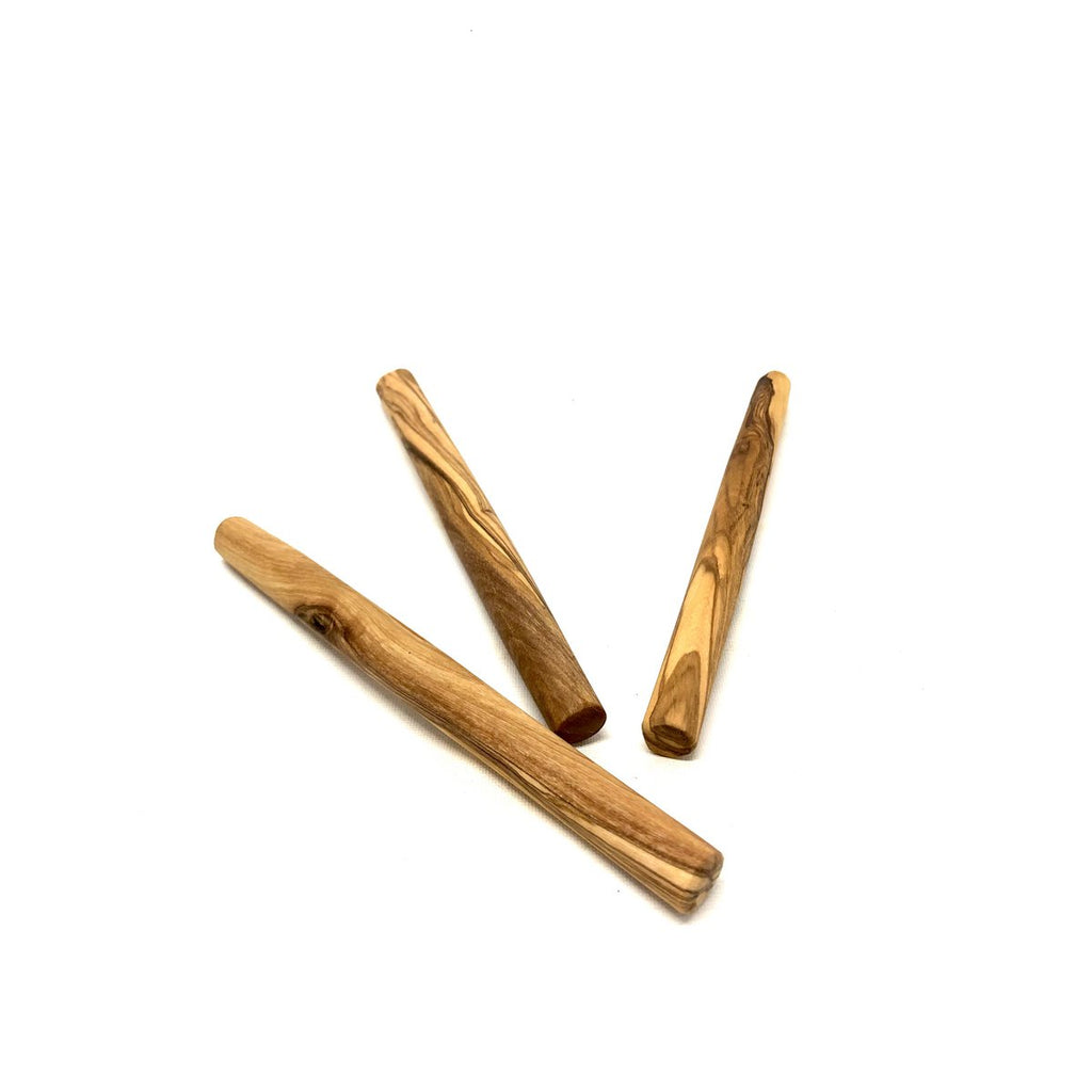 Natural Olive Wood Dental Chews for Small Dogs & Cats | Set of 3