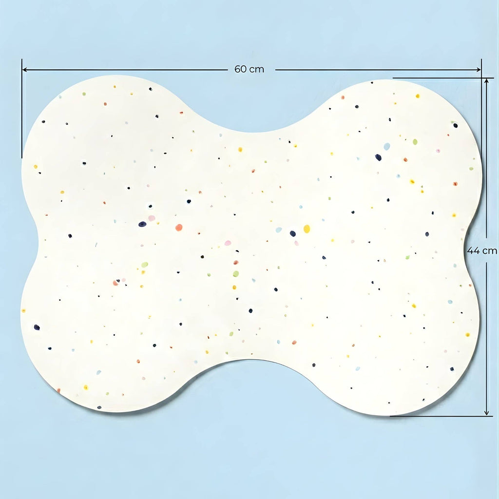 The Splatter Bone Placemat – Pure White