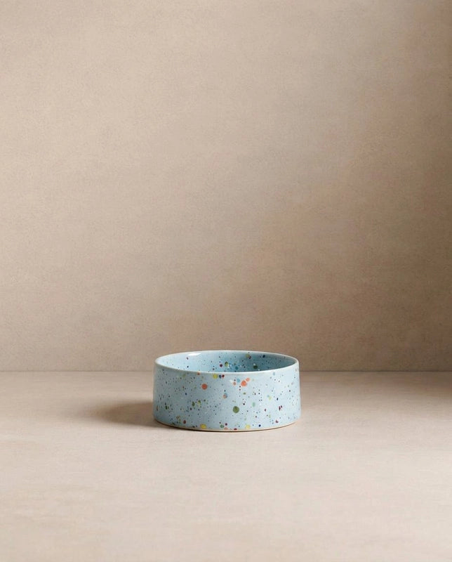 The Splatter Pet Bowl Set (Pack of 2) – Soft Blue
