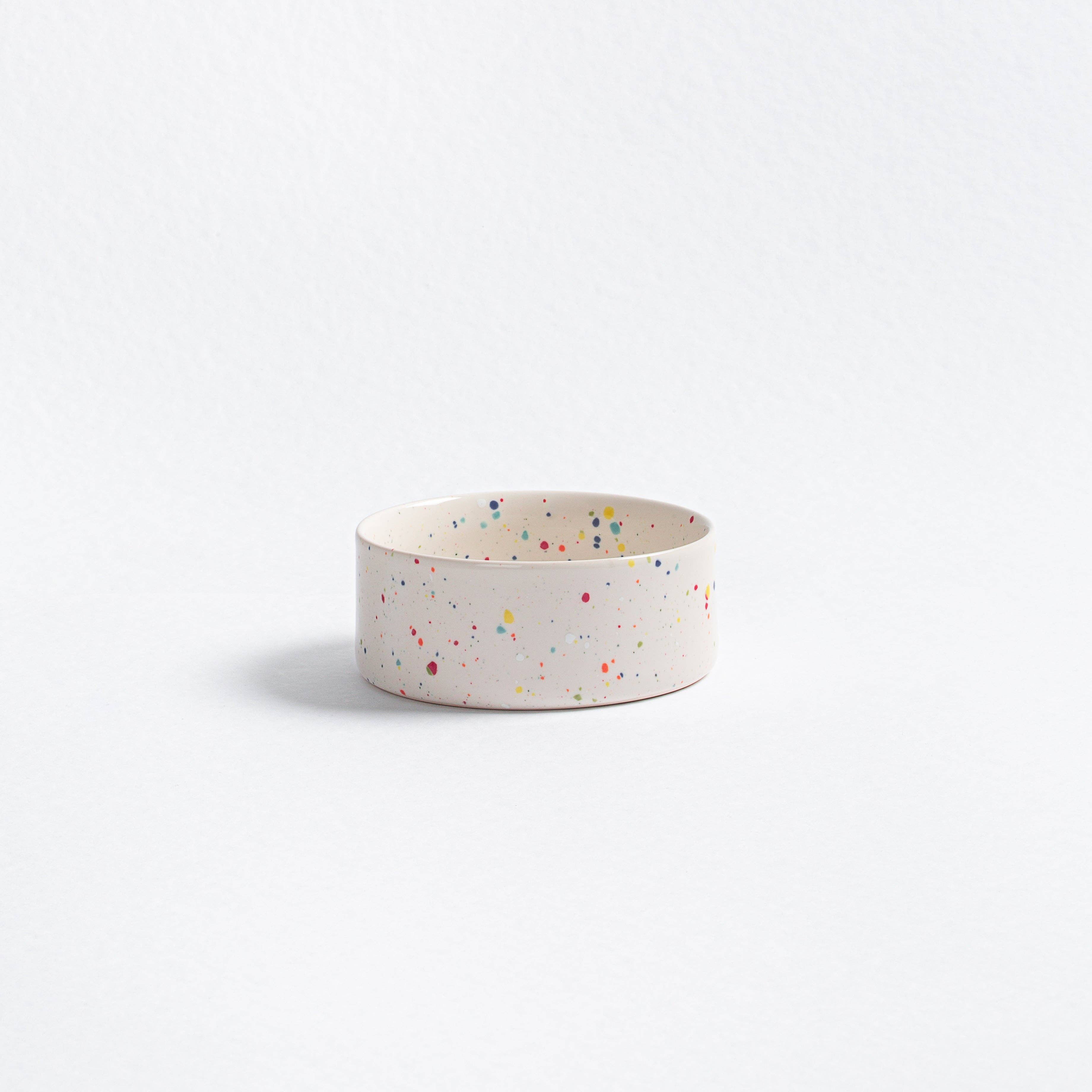 The Splatter Pet Bowl Set (Pack of 2) – Pure White