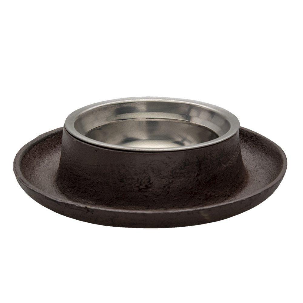 Industrial Chic Brown Iron Pet Bowl | 200ml Vintage Style Feeder