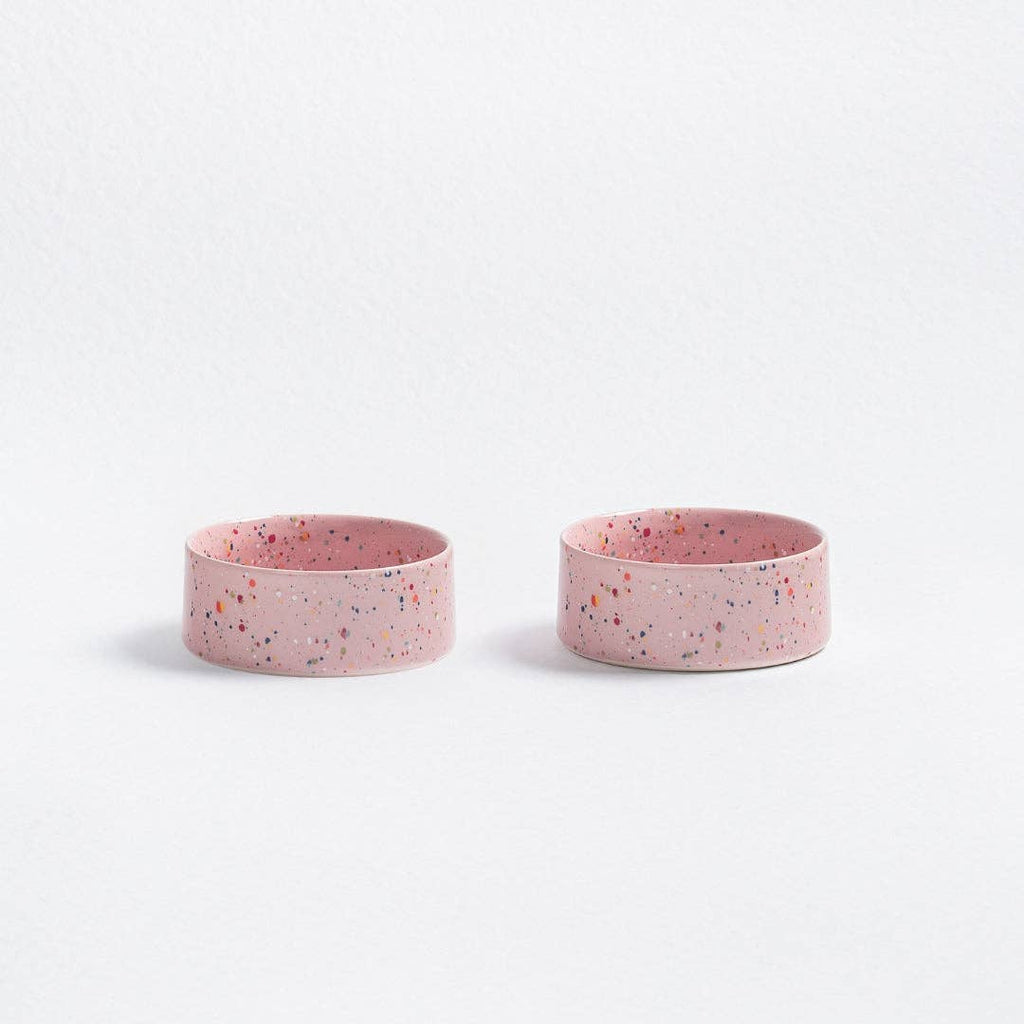 The Splatter Pet Bowl Set (Pack of 2) – Candy Pink