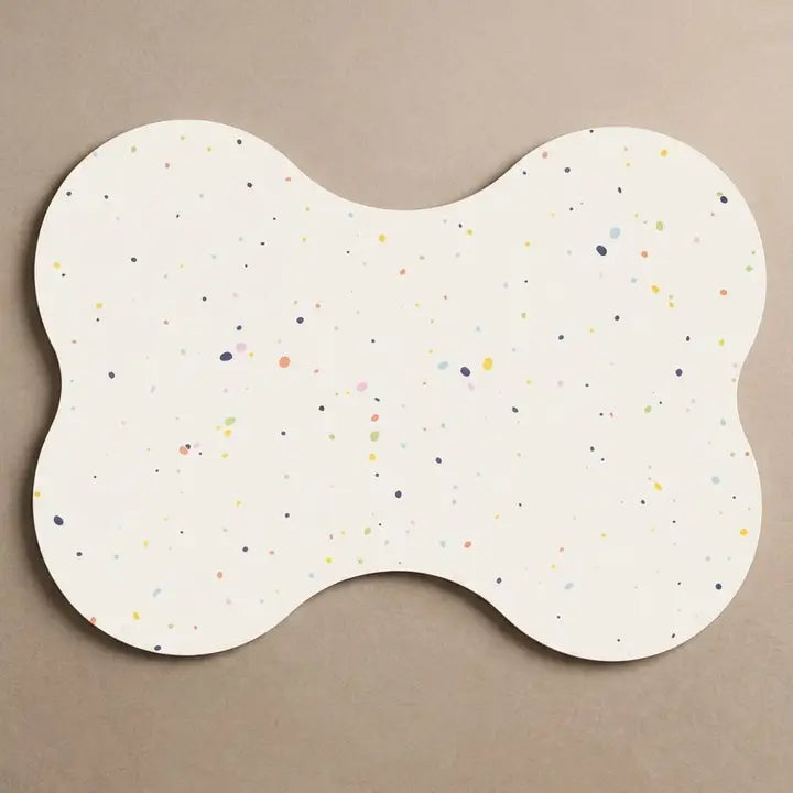 The Splatter Bone Placemat – Pure White
