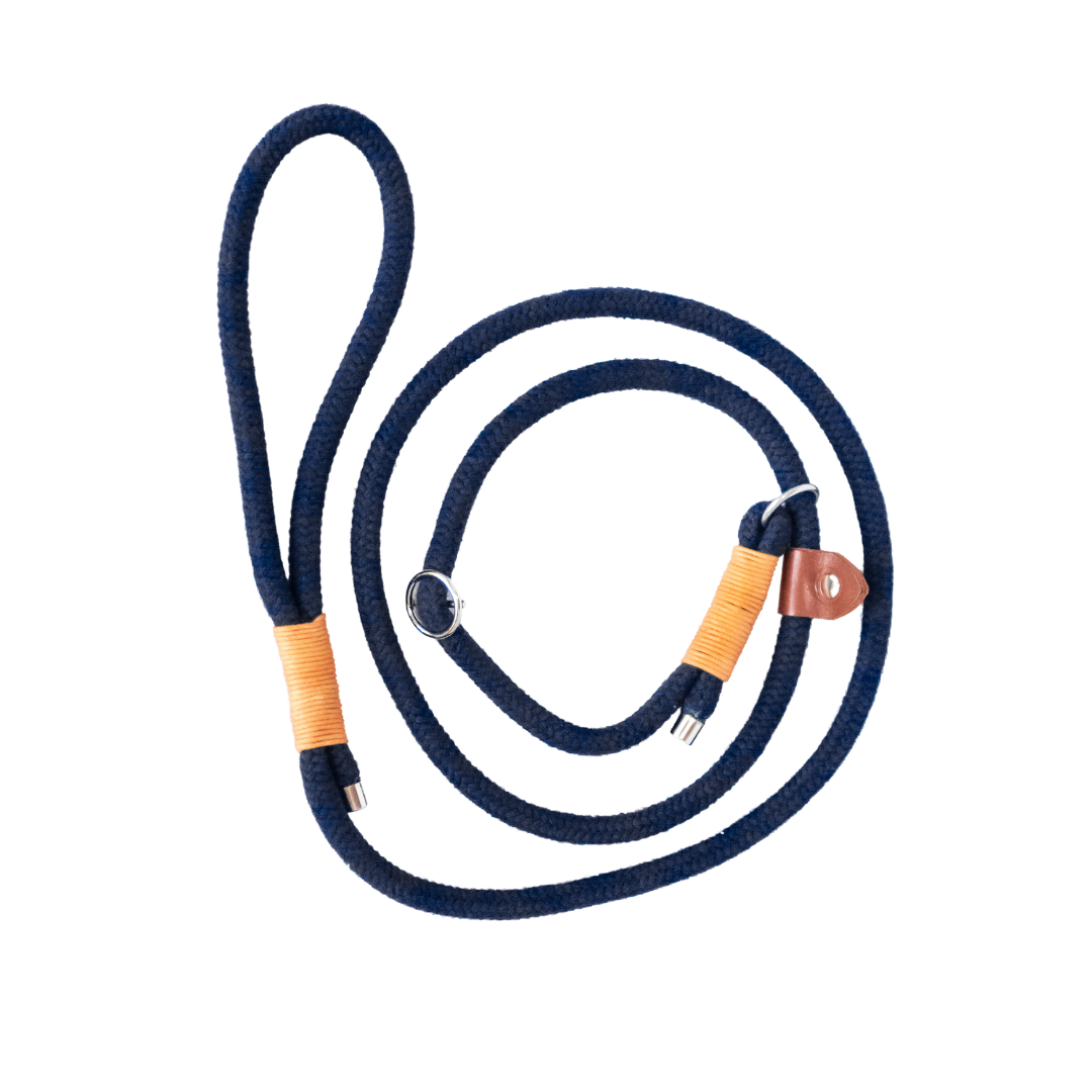 Cotton Ocean Yacht Slip Lead – Organic Rope | 180cm Professional Training Leash