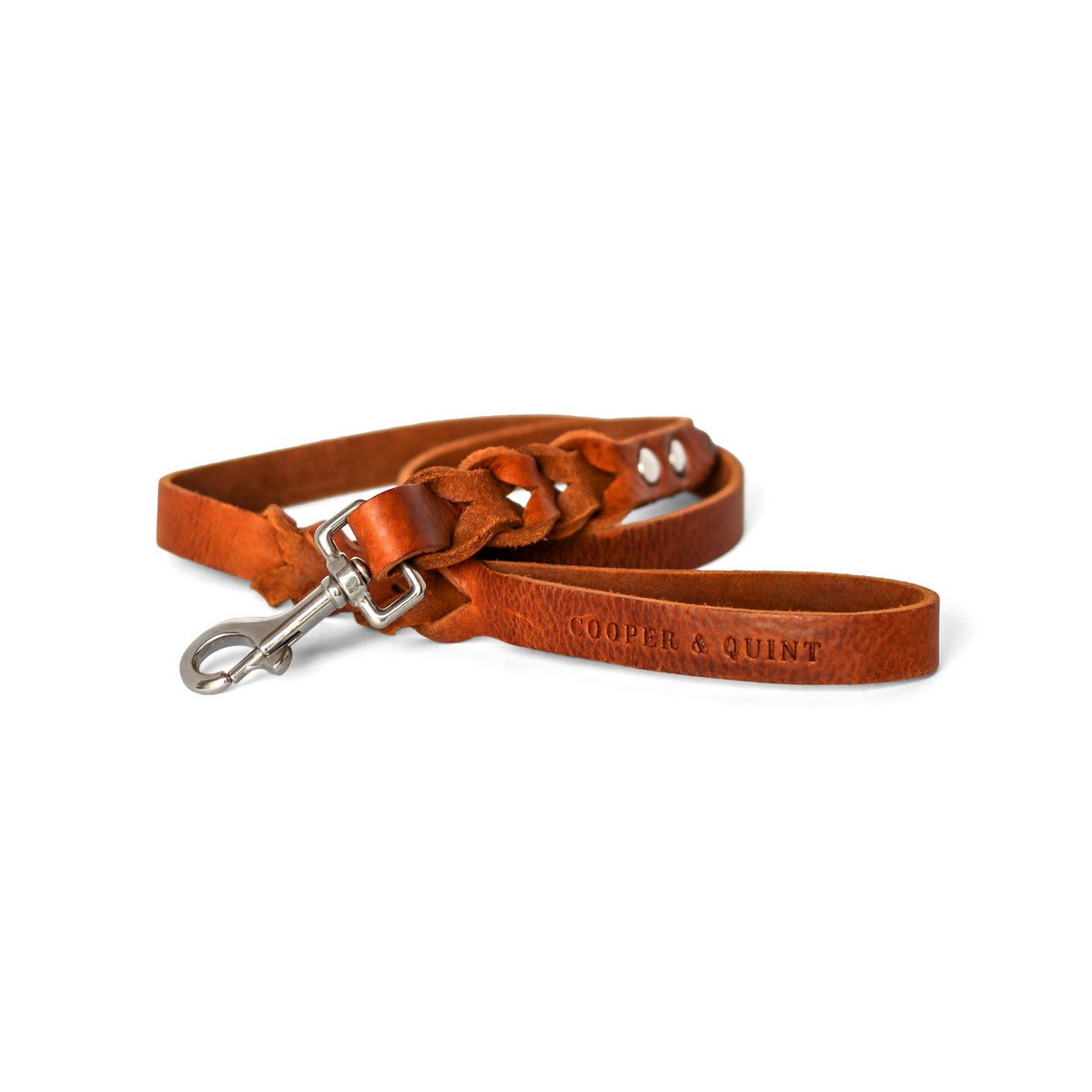 Twisted Braided Leather Dog Leash – Heritage Brown | Handcrafted Italian Leather