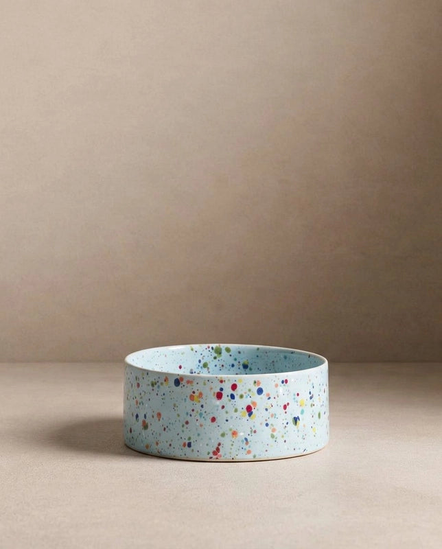 The Splatter Pet Bowl Set (Pack of 2) – Soft Blue