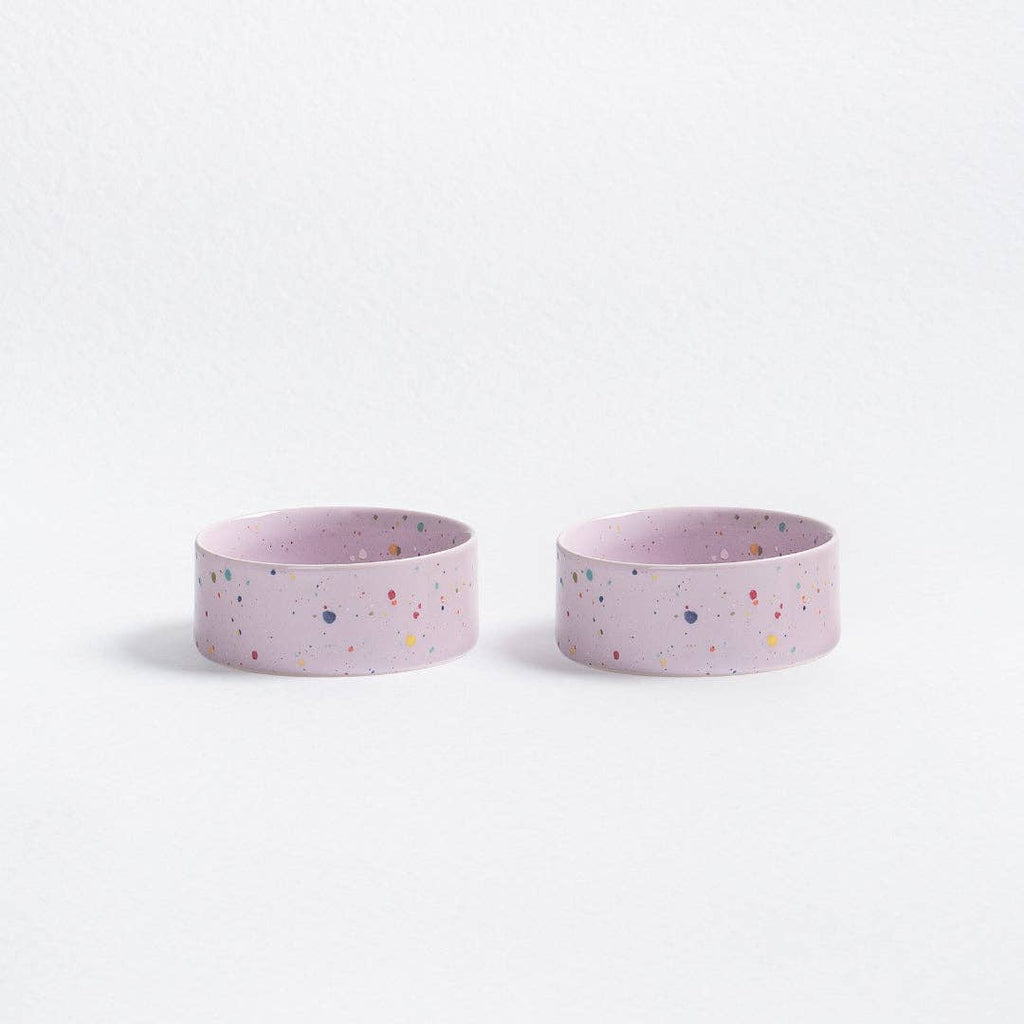 The Splatter Pet Bowl Set (Pack of 2) – Dreamy Lilac