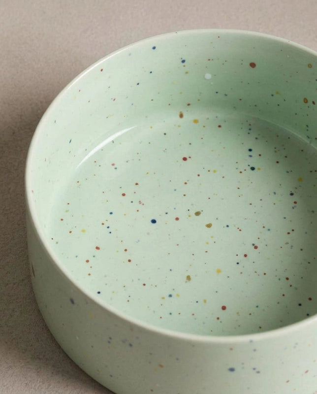 The Splatter Pet Bowl Set (Pack of 2) – Sage Green