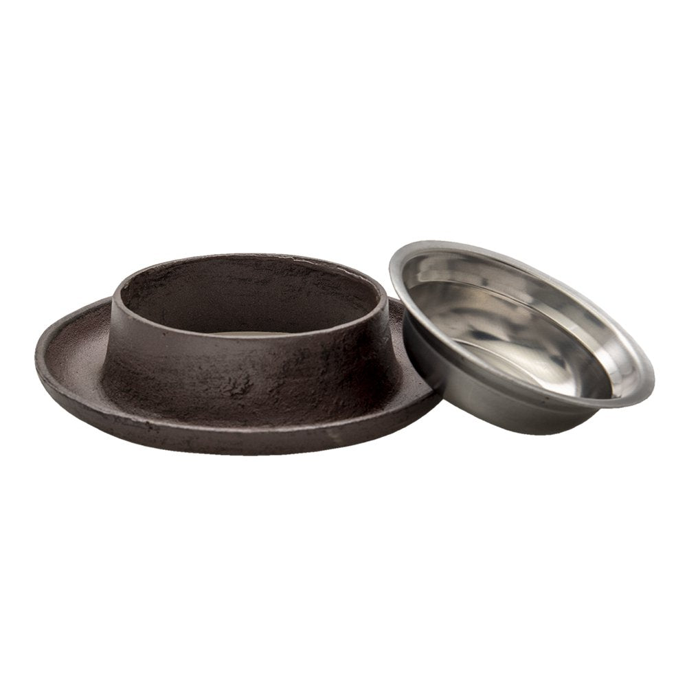Industrial Chic Brown Iron Pet Bowl | 200ml Vintage Style Feeder