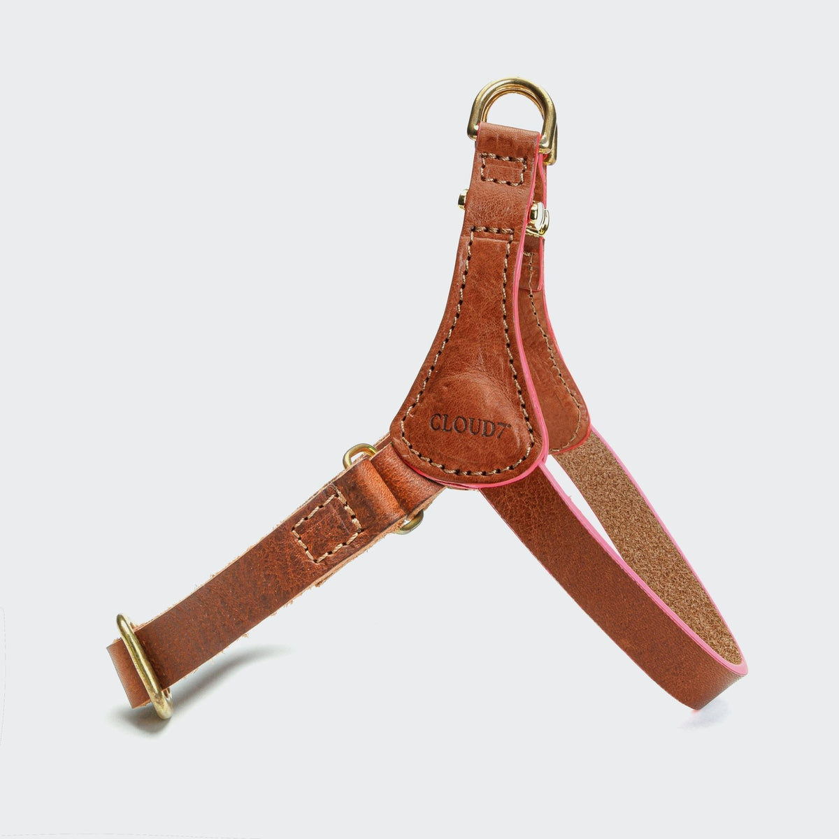 Perky Slim Leather Dog Harness - Smiley Bark