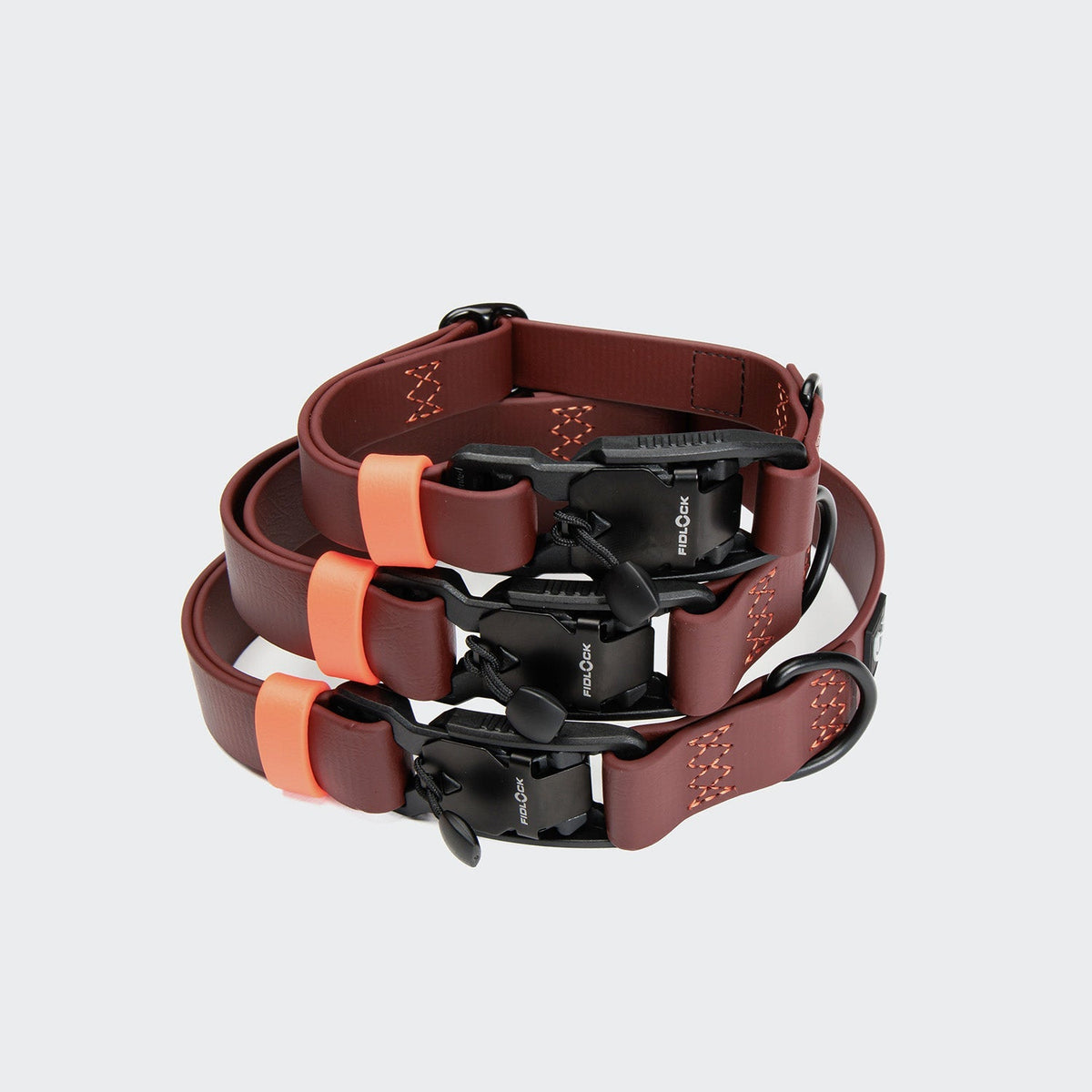 Rascal BioThane Dog Collar – Dark Aubergine - Smiley Bark
