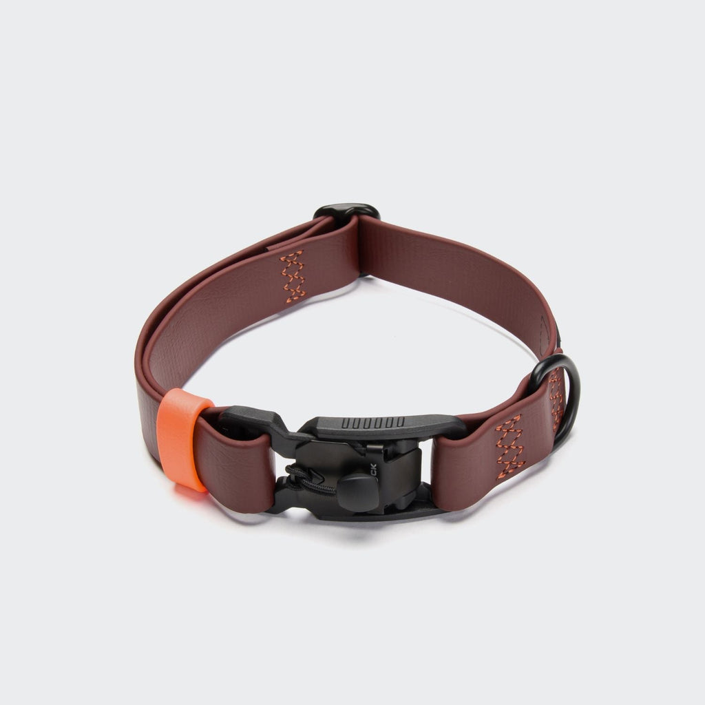 Rascal BioThane Dog Collar – Dark Aubergine - Smiley Bark