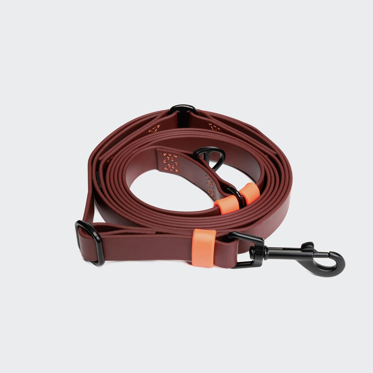 Rascal BioThane Hands Free Dog Leash – Dark Aubergine - Smiley Bark