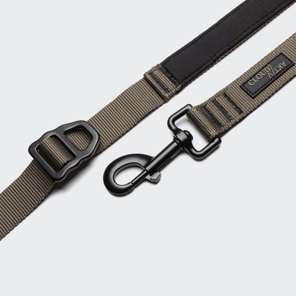 Restless Jogging Dog Lead – Olive - Smiley Bark