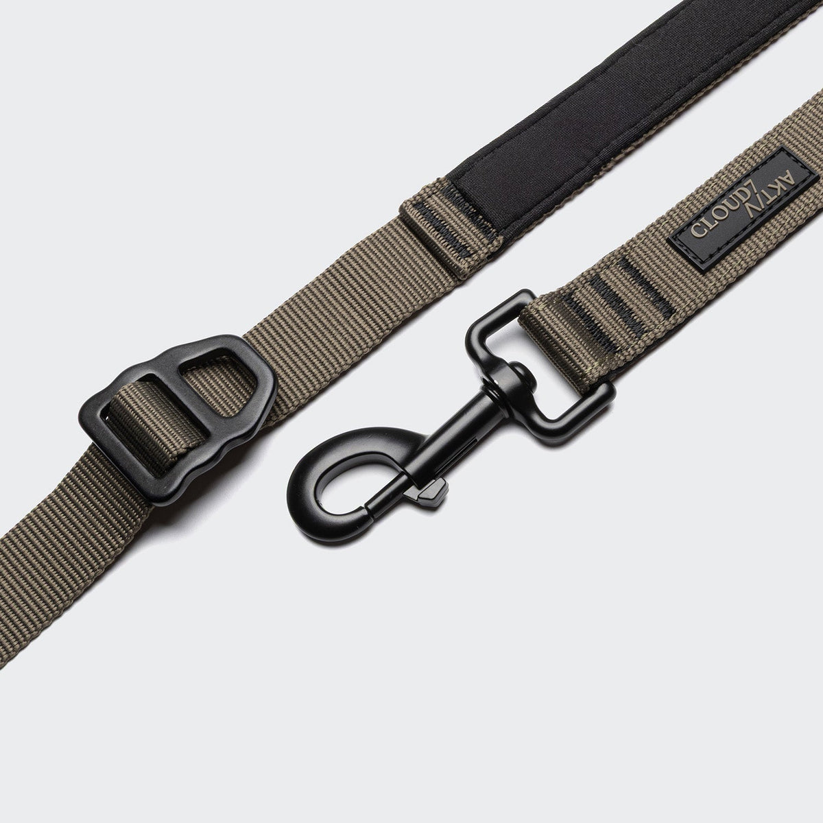 Restless Jogging Dog Lead – Olive - Smiley Bark