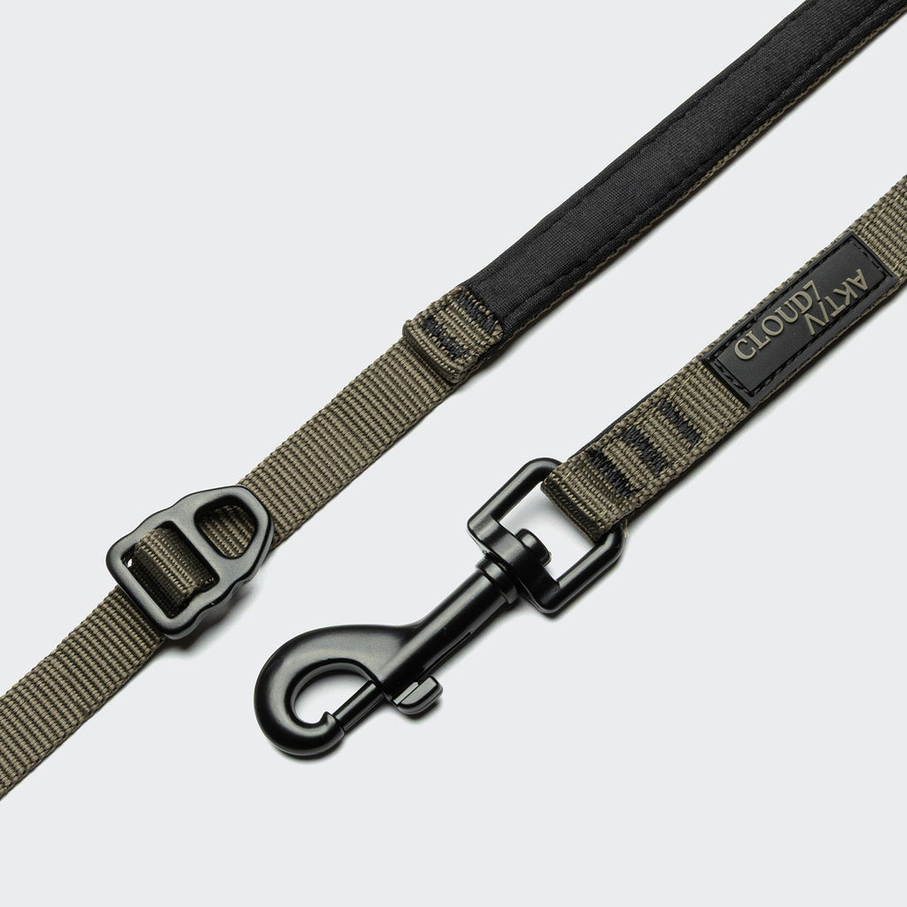 Restless Jogging Dog Lead – Olive - Smiley Bark