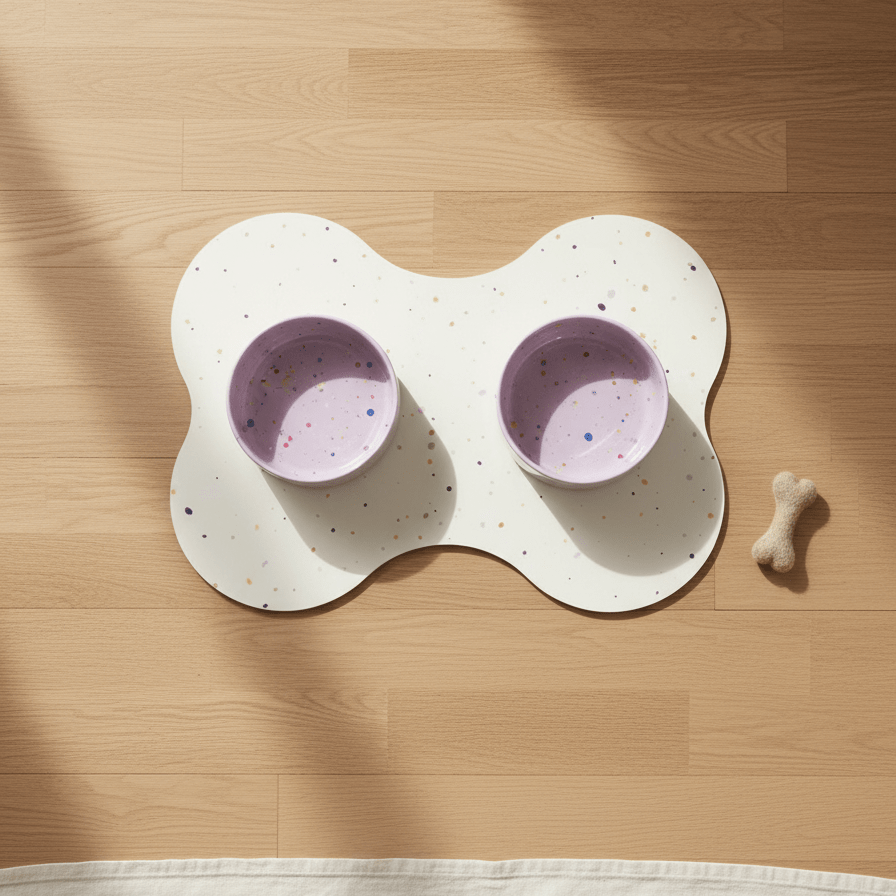 Dreamy Lilac bakken, placemat en klein gevilt wollen bot als set