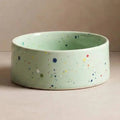 Splatter Ceramic Dog & Cat Bowls – Set of 2 - Smiley Bark
