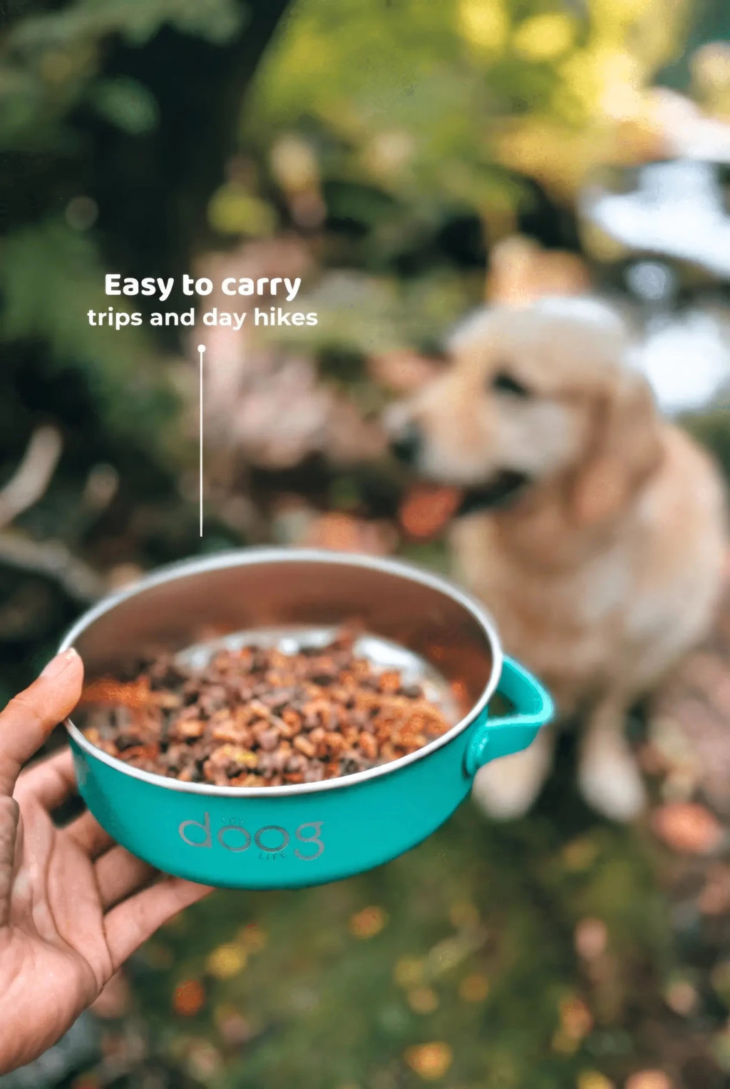 The Collapsible Travel Bowl — 2-in-1 Food & Water - Smiley Bark